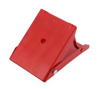 QccHieUs Cale de Roue Métallique Robuste, Cale de Pneu Pliable, Butée de Pneu Solide pour Voitures, SUV, Remorques, Camping-Cars et Camions, Rouge