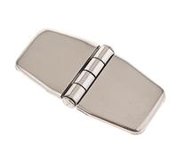 QccHieUs Charnière de Porte avec Couvercle Charnière à Sangle Charnière de Pont Charnière à Billes en Acier Inoxydable 316 Finition Polie Adaptée pour Porte
