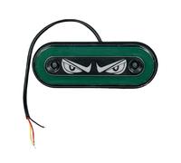 QccHieUs Feu de Gabarit Latéral 12 V/24 V, Feu D'avertissement étanche pour Camions, Vert