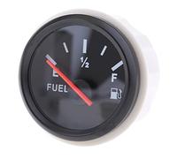 QccHieUs Indicateur de Niveau de Carburant Universel pour Bateau, Voiture, Camion, Camping-Car, Noir 2, 52 mm
