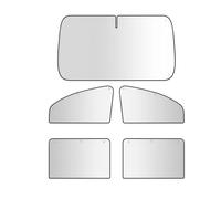 QccHieUs Protection Solaire pour Automobile, Installation Simple avec Ventouse, 5 pièces