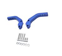 QccHieUs Support de Protège-Mains de Motocross Universel, Stable et Performant, Installation Facile, Fixation pour Guidon, 28mm Bleu