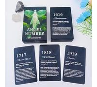 QCFQCF Cartes Oracle Numbers pour débutants, cartes d'affirmation avec nombre d'anges, vous expliquez comment vivre votre vie de la meilleure façon