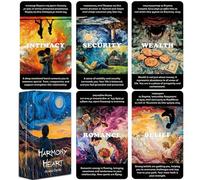 QCFQCF Cartes Oracle Situations de vie, cartes Oracle d'amour et de croissance spirituelle pour débutants, jeu Oracle de relations, Deck Oracle de guérison pour le développement spirituel