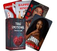 QCFQCF Cartes Oracle Twin Flamme, Deck Soulmate Oracle, Cartes Karmiques Oracle pour débutants, pour atteindre la vérité de n'importe quelle situation