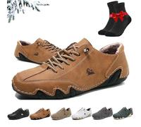 QCHAOLI Chaussures de Marche décontractées Faites Main for Femmes, Chaussures d'extérieur Nevova, Chaussures Pieds Nus en alpaga, Chaussures d'hiver doublées Chaudes(Brown,42 EU)