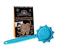 QCHEFS Flower Lick Stick & flocons de brosse à dents pour chien comme tapis anti-léchage et friandises pour l'entraînement contre le stress pour apaiser les dents sans brosse, également pour les