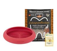 QCHEFS Zahnputzflocken Tapis de fuite UFO pour chien Soin dentaire Gamelle