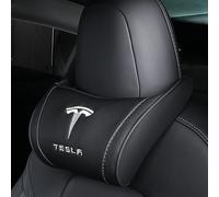 QCHIAN Coussin Appuie Tete Voiture pour Tesla Model 3 Y S X, Voiture Coussin de Taille D'appui-tête, Respirant Soutien Cou Cervicales Siège Repose Tete,A Black