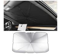 QCHIAN Pare-Soleil Auto Pare-Brise Intérieur pour VW Volkswagen T-Roc Crossover R-Line Cabriolet, Parapluie Pare Soleil Pare Brise Avant de Voiture, Rotative à 360° et Protection Anti-UV,140x80cm