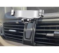 QCHIAN Support Telephone Voiture pour BMW X1 2012-2023, Porte Téléphone Voiture Rotatif à 360°, Support Téléphone Grille Aeration Portable Stable pour Automobile,A Silver 2012~2015