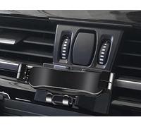 QCHIAN Support Telephone Voiture pour BMW X2 2017 2018 2019 2020 2021 2022 2023, Porte Téléphone Voiture Rotatif à 360°, Support Téléphone Grille Aeration Portable Stable pour Automobile,A Black