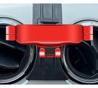 QCHIAN Support Telephone Voiture pour Ford Mustang 2015 2016 2017 2018 2019-2023, Porte Téléphone Voiture Rotatif à 360°, Support Téléphone Grille Aeration Portable Stable pour Automobile,C Red