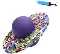 QCHOMEE Ballon Sauteur Pogo Bâton Sauteur Fitness Epais Antidéflagrant Ballon de Gym Sport Boule Sautante Bouncing Ball Adulte Planche Ballon d'équilibre Ball Rock Hopper pour Ecole Extérieur Parc
