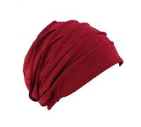 QCHOMEE Femme Bonnet Turban Extensible Bonnet de Nuit Sommeil Coton Couvre-Chef Calotte Doux Chapeau Bandeau Foulard Musulmane Mode Casquette de Perte Cheveux pour Alopécie Sortie Vacances