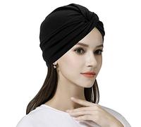 QCHOMEE Femme Bonnet Turban Extensible Bonnet de Nuit Sommeil Coton Couvre-Chef Calotte Doux Chapeau Bandeau Musulmane Casquette de Perte Cheveux pour Alopécie Sortie Vacances