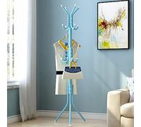 QCKNKMGG Bambou Rolling Coat Rack, Porte-Manteau sur Pied 175 cm 12 Crochets Multicolore for Sacs, parapluies, Couloir, Chambre à Coucher(C)
