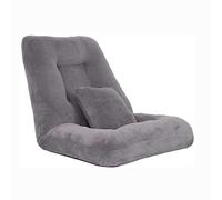 QCKNKMGG Canapé de Sol Lazy Canapé-lit Pliable et Paresseux, Dossier réglable, Velours Corail, 70cm, Multicolore(Grey)