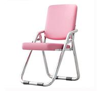 QCKNKMGG Chaise Pliante, Chaise Pliable en métal | Scénario d'utilisation multicolore : salle à manger, bureau, conférence, maison, cuisine, vie.(Pink)