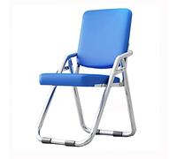 QCKNKMGG Chaise Pliante, Chaise Pliable en métal | Scénario d'utilisation multicolore : salle à manger, bureau, conférence, maison, cuisine, vie.(Blue)