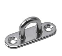 QCKNKMGG Crochets à œil pour plaque à œil de suspension, Plaque à œillet oblongue en acier inoxydable for fixation murale ou plafond, plusieurs tailles disponibles (1/3/5 pièces)(304-m5 4.5x1.5x2cm)