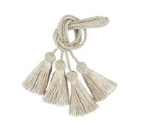 QCKNKMGG Embrasses pour Rideaux Attache Corde for Rideau 1 Paire Polyester Multicolore 37,5 cm(Beige)