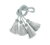 QCKNKMGG Embrasses pour Rideaux Attache Corde for Rideau 1 Paire Polyester Multicolore 37,5 cm(Light Blue)