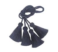 QCKNKMGG Embrasses pour Rideaux Attache Corde for Rideau 1 Paire Polyester Multicolore 37,5 cm(Navy)