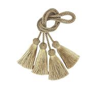 QCKNKMGG Embrasses pour Rideaux Attache Corde for Rideau 1 Paire Polyester Multicolore 37,5 cm(Yellow)