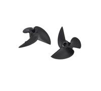 QCKNKMGG Hélice de Hors-Bord, Hélice de Bateau 3 pales, 1 Paire for Arbre 3mm/4mm/4.8mm D35/36/55mm, Nylon Noir(D36.0mm for 4.0mm)