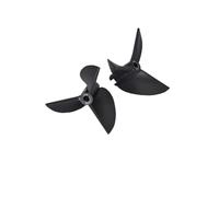 QCKNKMGG Hélice de Hors-Bord, Hélice de Bateau 3 pales, 1 Paire for Arbre 3mm/4mm/4.8mm D35/36/55mm, Nylon Noir(D35.0mm for 3.0mm)