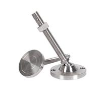 QCKNKMGG Pieds de Mise à Niveau filetés Ultra-résistants, Fil pivotant réglable du diamètre 50-80mm de Pieds d'équipement nivellement d'acier Inoxydable(D80xm20x100)