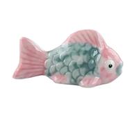 QCKNKMGG Porte-Baguettes Repose-cuillère en Forme de Poisson Rouge céramique, Support fourchettes, Cuisine, décoration, Brosse d'écriture(10)