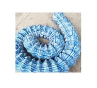 QCKNKMGG tuyaux d'égout à pénétration Douce, Tuyau de Drainage perforé de 6 Pouces en Polyester Non tissé avec Fil d'acier Bleu, Plusieurs Tailles, 1 pièce(40m/131.2ft)
