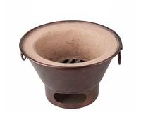 QCKNKMGG Un Vieux Barbecue en Argile, Barbecue à Charbon de Bois d'extérieur en Argile Multicolore, Plusieurs Tailles(Brown,Small)