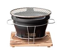 QCKNKMGG Un Vieux Barbecue en Argile, Réchaud en Argile for Cuisine en Plein air, Camping, Barbecue, thé, café, avec Grille, Plusieurs Tailles(24x13cm/9x5in)