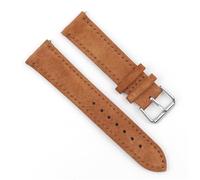 QCKNKMGG Une montre rétro-matte avec une peau de crâne, Bracelet de montre de sport vintage en cuir suédé mat for hommes et femmes, plusieurs tailles, multicolore(Brown,24mm)