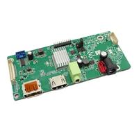 QCKRTAU Carte de Pilote DP + HDMI + USB vers EDP 27 Pouces, LM270WQ1-SDC2/LM270WQ1 vers SDA2/LM270WQ1-SDE3, Kit de Carte de Commande for écran LCD LED 2560x1440(LM270WQ1-SDE3)