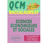 QCM Baccalauréat - sciences économiques et sociales QCM baccalauréat - Alain Bruno - Ellipses - broché - Scolaire / Universitaire