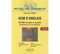 QCM d'anglais. Méthodologie et application - Alain-Louis Robert - Ellipses - broché - Méthode de langue