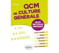 QCM de culture générale. 600 QCM pour tester ses connaissances - Jean Lambert - Ellipses - broché - Scolaire / Universitaire