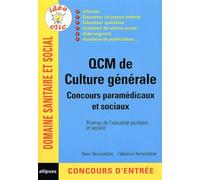 QCM de culture générale - Concours paramédicaux et sociaux - Rémi Rémondière - Ellipses - broché - Etude