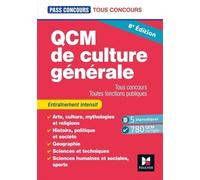 Qcm De Culture Générale - Tous Concours, Toutes Fonctions Publiques