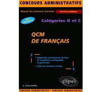 QCM de français - catégories B et C - Nunzio Casalaspro - Ellipses - broché - Scolaire / Universitaire
