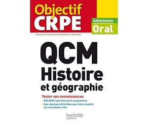 QCM Histoire et géographie: Oral CRPE