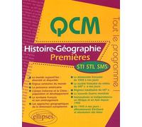 Qcm Histoire-Géographie 1e Sti, Stl, Sms