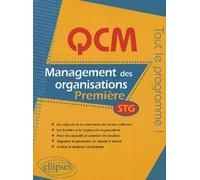 QCM management des organisations - Première STG - Laurence Bourgois - Ellipses - broché - Scolaire / Universitaire