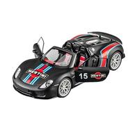 qcmaw Modèle réduit de Voiture à Exposer 1:18 for 918 Martini Alliage Miniature Voiture moulé sous Pression en métal Voiture passionné de Collection Idéal pour la décoration(Black)