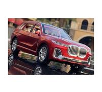 qcmaw Modèle réduit de Voiture à Exposer Modèle réduit de Voiture SUV X7 à l'échelle 1:24, en Alliage et métal moulé sous Pression, for Collection et décoration. Idéal pour la décoration(Red)