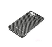 QCNRJUY Filet de Barbecue rectangulaire en Acier Inoxydable 304, Grille métallique, Petite, Drainage d'huile(E)